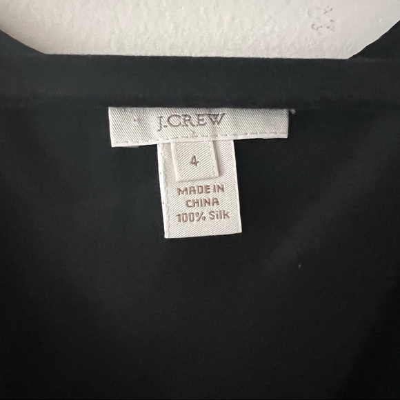 J.Crew Womens Silk Sleeveless V Neck Ruffle Front Blouse Top Size 4 - Picture 3 of 9